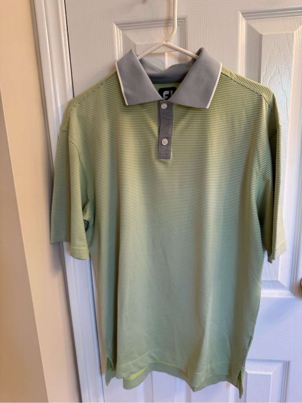 FootJoy Green Striped Golf Shirt